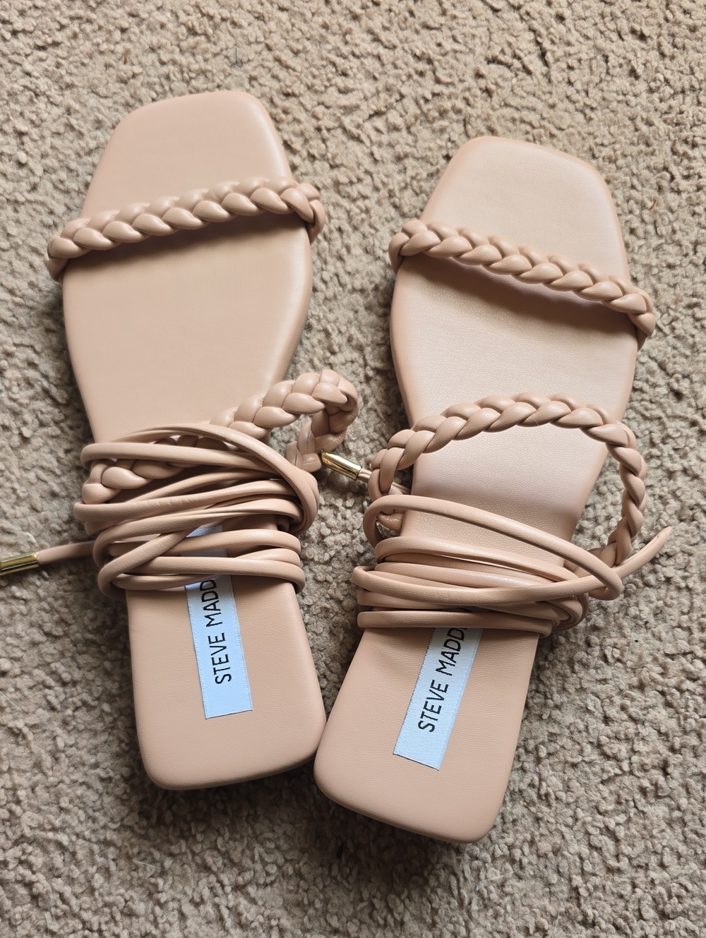 NWT Steve Madden Bailey Braided Wrap Sandals